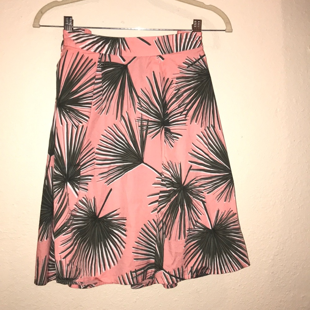 High waisted skater skirt